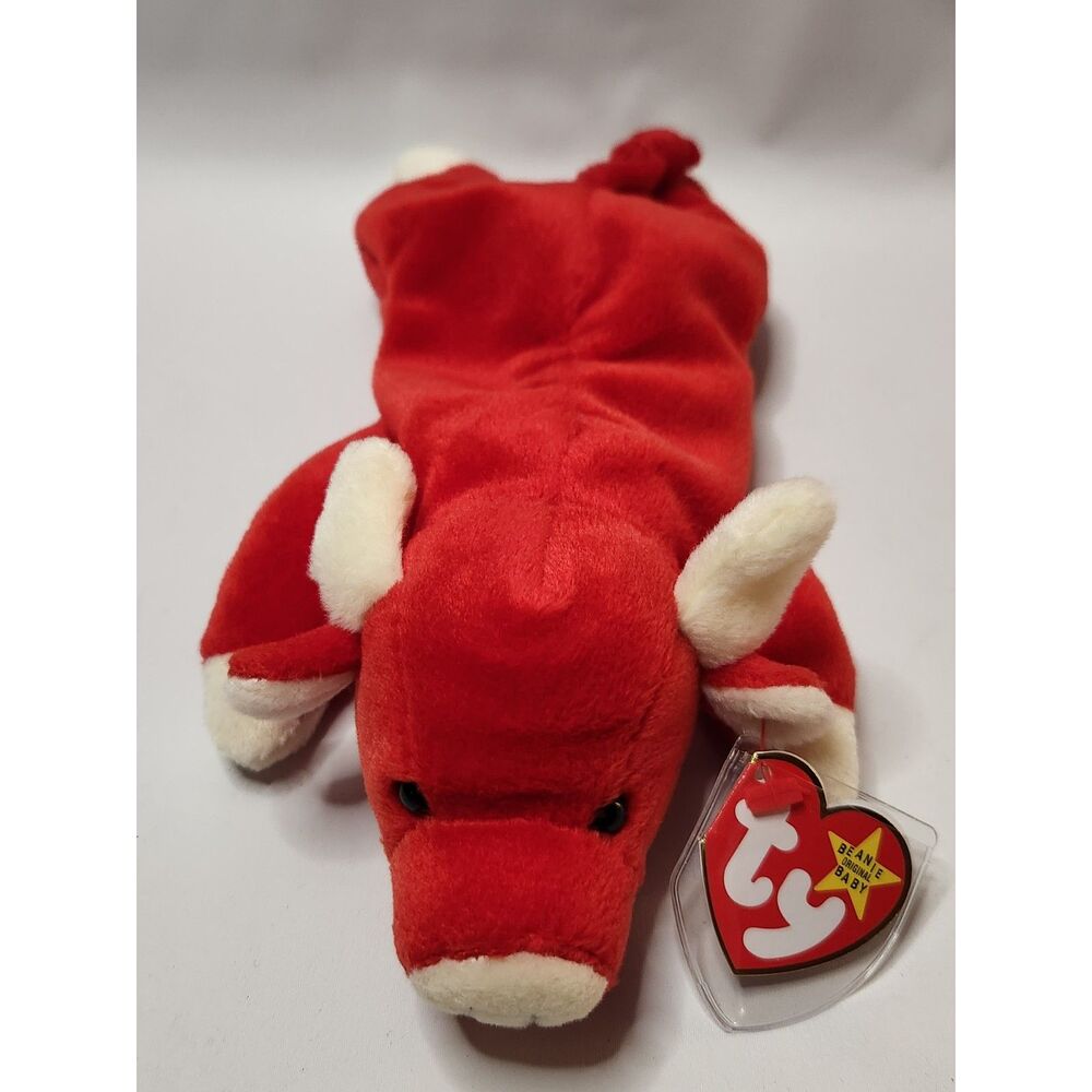 Ty Snort the Red Bull Vintage 1995 Beanie Baby